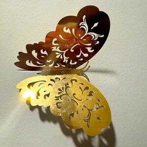 Cute gold butterfly display